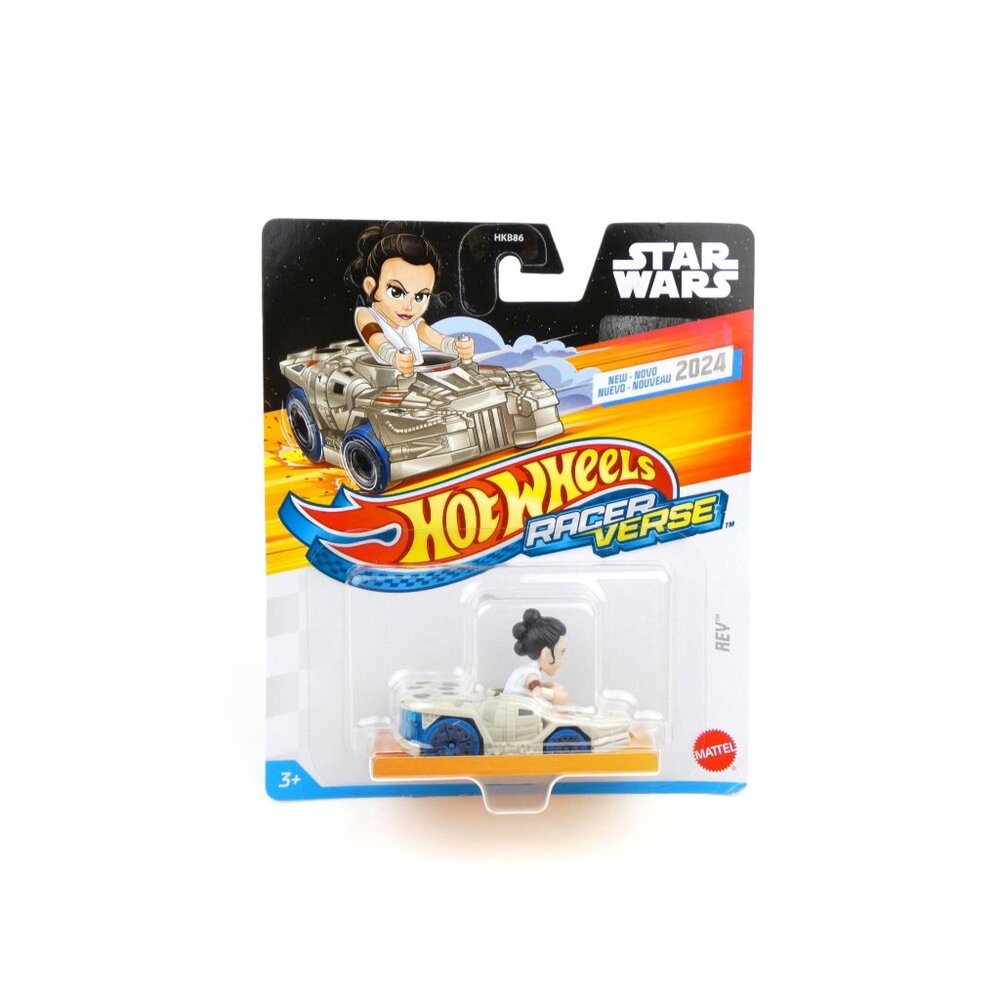 Hot Wheels Star Wars Racer Verse 2024 Rey Character Car Toy New